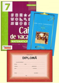 Caiet vacanta matematica cls a VII-a + Nuvele I. L. Caragiale + diploma