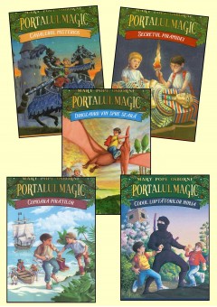 Pachet 5 carti Portalul magic (vol 1-5) + 5 diplome