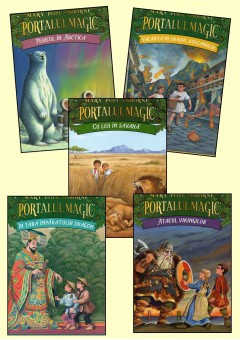 Pachet 5 carti Portalul magic (vol 11-15) + 5 diplome