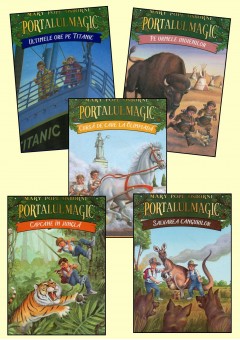Pachet 5 carti Portalul magic (vol 16-20) + 5 diplome