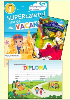 Supercaietul meu de vacanta clasa I + Lecturi suplimentare clasa a II-a + diploma
