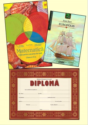 Caiet vacanta matematica cls a VI-a - Europolis + diploma