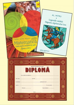 Caiet vacanta matematica cls a VII-a + Legenda valaha: Sageata capitanului Ion + diploma
