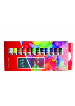 Culori tempera set 12 culori x 12 ml