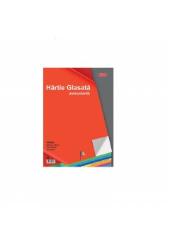 Hartie glasata autocolanta lucioasa 24X34 cm 10 file/set