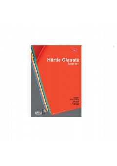 Hartie glasata lucioasa 24X34 cm 12 file/set