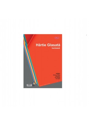 Hartie glasata lucioasa 24X34 cm 12 file/set