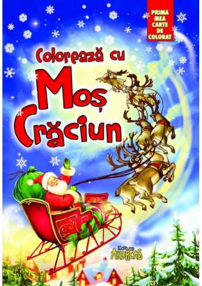 Coloreaza cu Mos Craciun Coloreaza cu Mos Craciun
