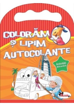 Activitati distractive. Coloram si lipim cu autocolante