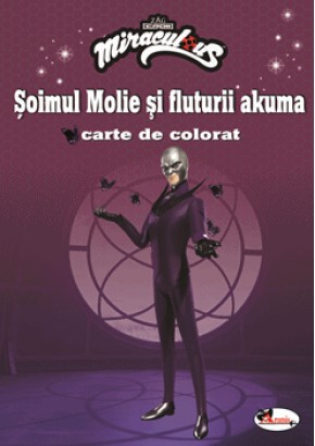 Soimul Molie si fluturii akuma Carte de colorat