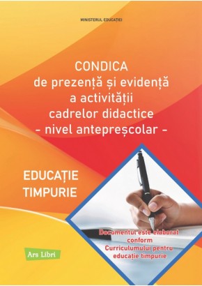 Condica de prezenta si evidenta a activitatii cadrelor didactice