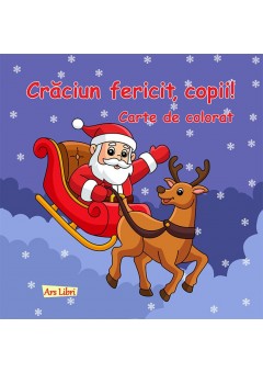 Craciun fericit, copii! Carte de colorat