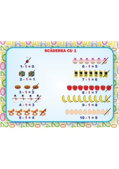 Scaderea 0-10 set 8 planse
