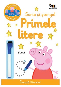 Peppa Pig: Exerseaza cu Peppa. Scrie si sterge! Primele litere