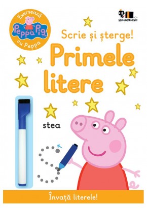 Peppa Pig: Exerseaza cu Peppa. Scrie si sterge! Primele litere