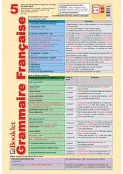 Pliant Grammaire Française 5
