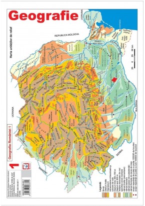 Harta Geografia Romaniei 1