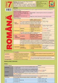 Pliant de limba romana pentru clasa a VII-a