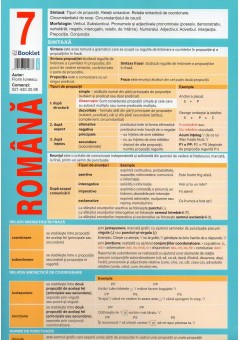 Pliant romana clasa a VII-a