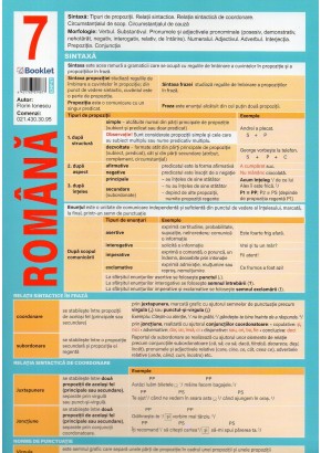 Pliant romana clasa a VII-a