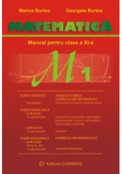 Matematica. Manual pentru clasa a XI-a M1