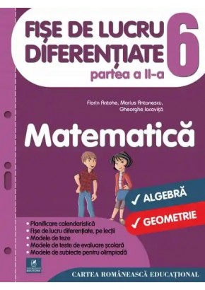 Fise de lucru diferentiate Matematica Clasa a VI-a Partea a II-a
