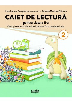 Caiet de lectura pentru clasa a II-a - Citesc si exersez cu prietenii mei, testoasa Titi si cameleonul Lola