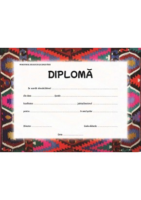 Diploma motive traditionale