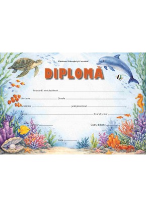 Diploma nivel primar mediul subacvatic