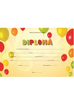 Diploma nivel primar/gimnazial/liceal baloane