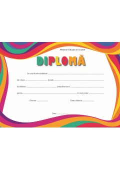 Diploma nivel primar/gimnazial/liceal curcubeu