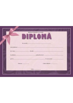 Diploma premiu/mentiune funda mov