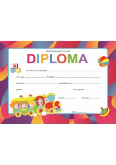 Diploma nivel prescolar tren