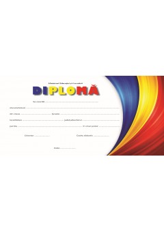 Diploma premiu/mentiune tricolor
