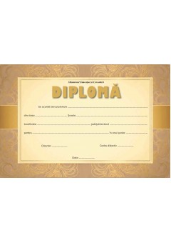 Diploma nivel primar/gimnazial/liceal rama aurie