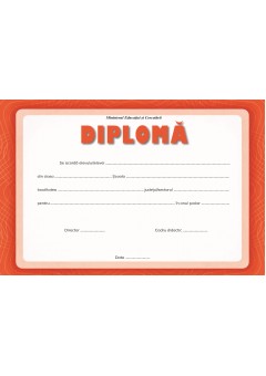Diploma nivel primar/gimnazial/liceal rama portocalie
