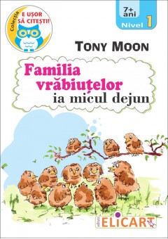 Familia vrabiuțelor ia micul dejun  