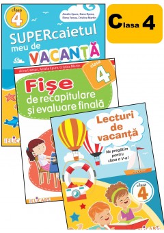 Pachet vacanta clasa a IV-a (Lecturi de vacanta, Supercaiet de vacanta, Fise de evaluare finala)