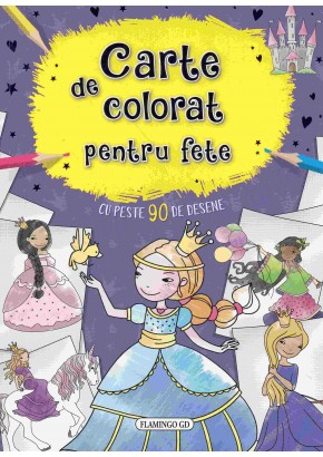 Carte de colorat pentru fete