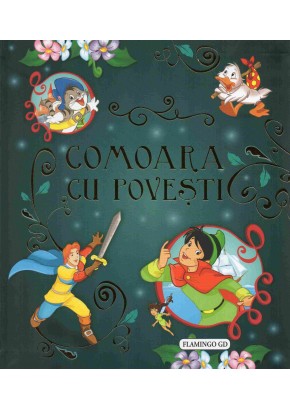 Comoara cu povesti, litere mari de tipar