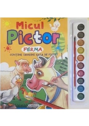 Micul pictor ferma contine  tempera