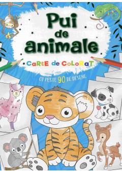 Pui de animale carte de colorat