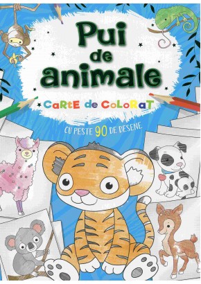 Pui de animale carte de colorat