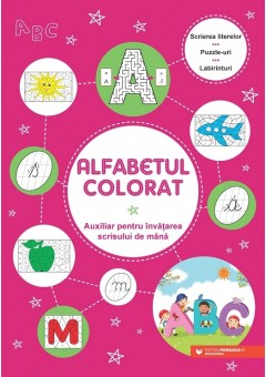 Alfabetul colorat Auxiliar pentru invatarea scrisului de mana