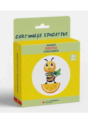 Descopera FRUCTELE cu Nuta Albinuta (12 cartonase educative)