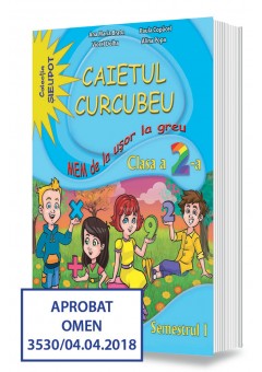 Caietul Curcubeu  MEM de la usor la greu Clasa a II-a semestrul I