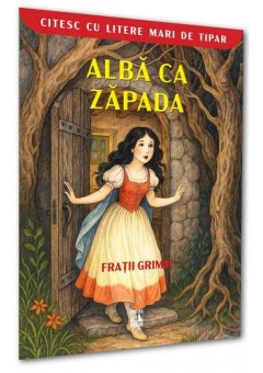 Alba ca zapada - citesc cu litere mari de tipar