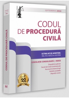 Codul de procedura civila: septembrie 2026 Editie tiparita pe hartie alba