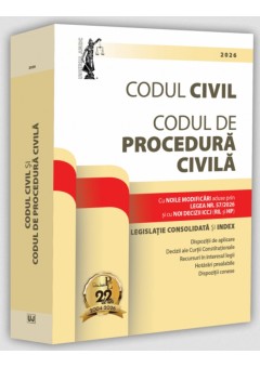 Codul civil si Codul de procedura civila: 2026 - Editie tiparita pe hartie alba