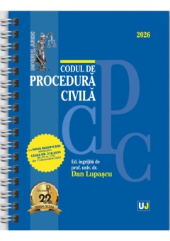 Codul de procedura civila Ianuarie 2026 - Editie spiralata